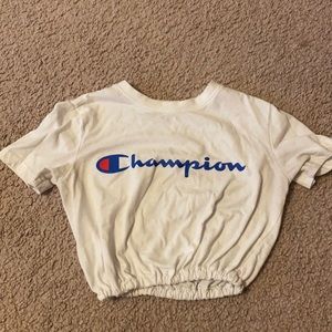 Cropped Champion top